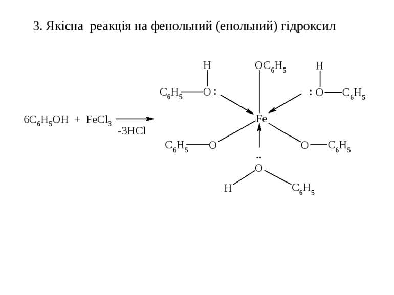 3. Якісна реакція на фенольний (енольний) гідроксил