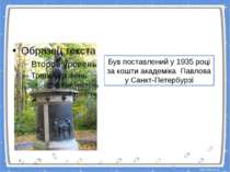 Пам'ятник собаці Павлова Був поставлений у 1935 році за кошти академіка Павло...
