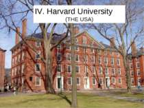 IV. Harvard University (THE USA)
