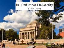 IX. Columbia University (THE USA)