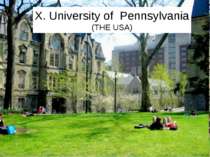 X. University of Pennsylvania (THE USA)