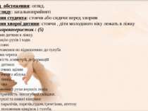 ІІ. Метод  обстеження: огляд. Умови огляду: загальноприйняті Положення студен...