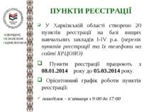 ПУНКТИ РЕЄСТРАЦІЇ У Харківській області створено 20 пунктів реєстрації на баз...
