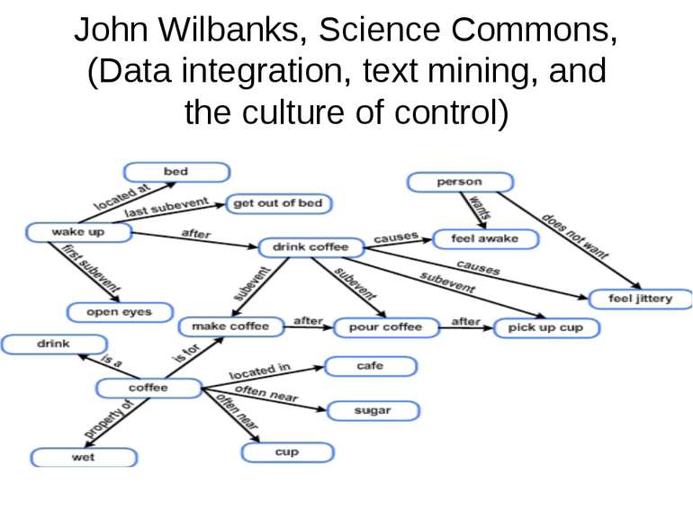 John Wilbanks, Science Commons, (Data integration, text mining, and the cultu...