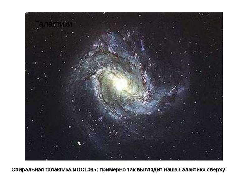 Спиральная галактика NGC1365: примерно так выглядит наша Галактика сверху Гал...