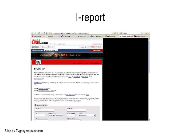 I-report Slide by Evgenymorozov.com