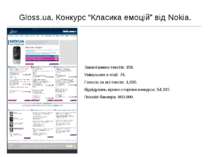 Gloss.ua. Конкурс “Класика емоцій” від Nokia. Завантажено текстів: 159. Уніка...