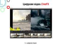 Цифрове відео.CineFX 5. Цифрове відео