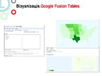 Візуалізація.Google Fusion Tables