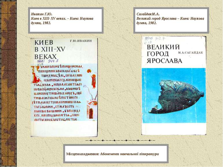 Ивакин Г.Ю. Киев в XIII-XV веках. – Киев: Наукова думка, 1982. Місцезнаходжен...