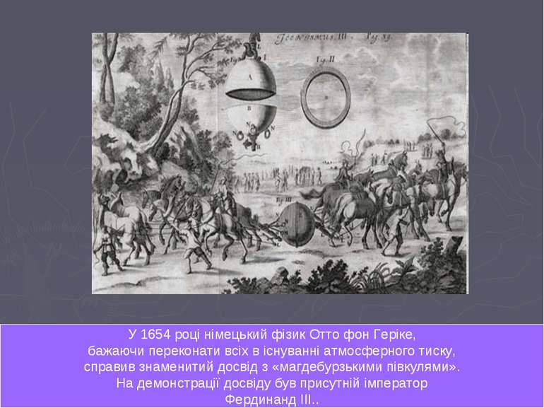 У 1654 році німецький фізик Отто фон Геріке, бажаючи переконати всіх в існува...