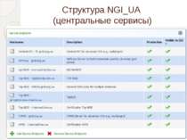 Структура NGI_UA (центральные сервисы)