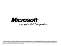 © 2009 Microsoft Corporation. All rights reserved. Microsoft, Windows, Window...