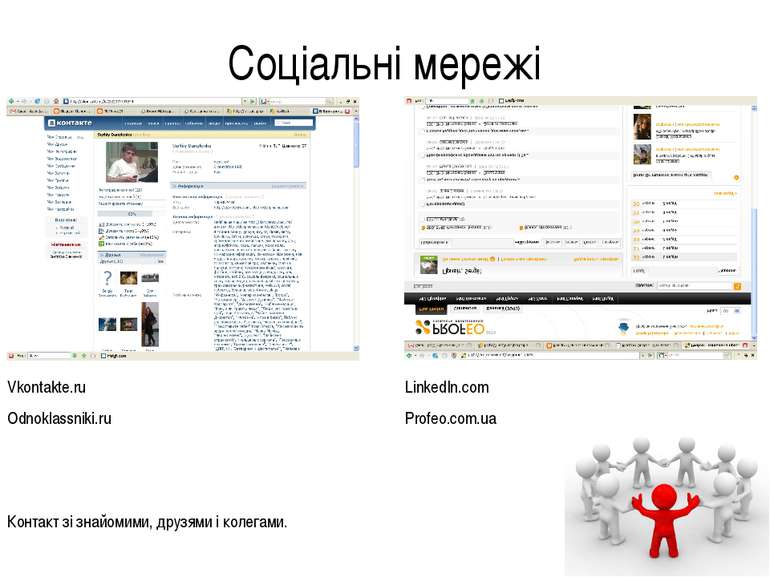 Соціальні мережі Контакт зі знайомими, друзями і колегами. Vkontakte.ru Odnok...