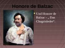 Honore de Balzac Und Honore de Balzac - „ Das Chagrinleder“.