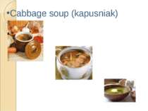 Cabbage soup (kapusniak)