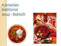 Ukrainian traditional soup - borsch