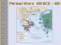 Persian Wars: 499 BCE – 480 BCE