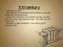 XXIcentury - both boys and girls - some features about families (brothers/sis...