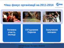 Наш фокус організації на 2011-2014 AEGEE-Europe / European Students' Forum Ак...
