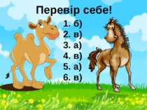 Перевір себе! 1. б) 2. в) 3. а) 4. в) 5. а) 6. в)