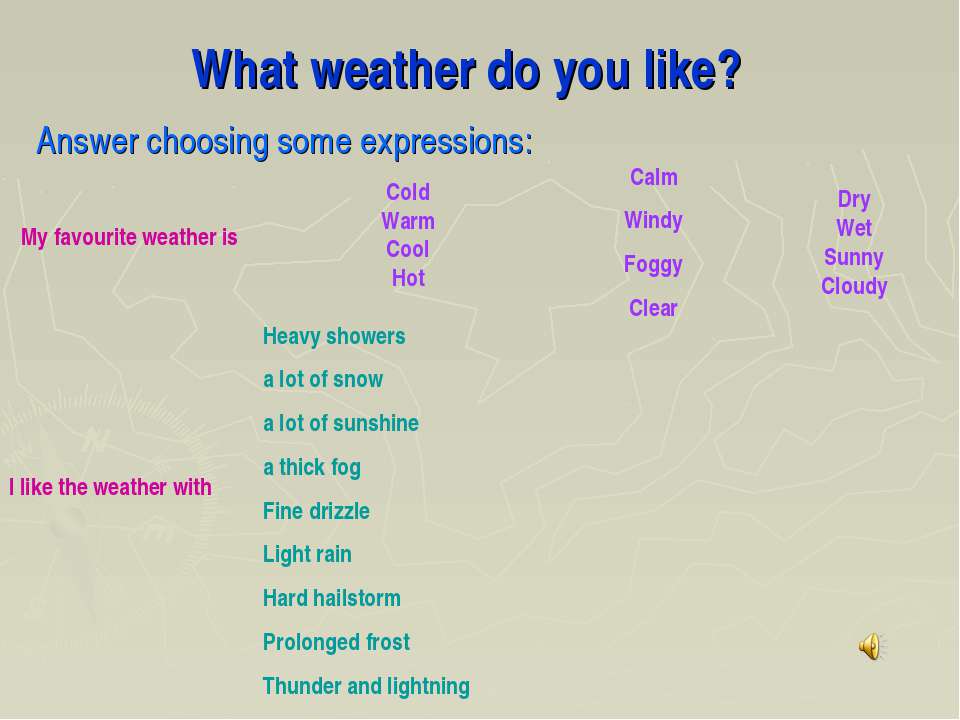 What weather by angela. What weather. What are you like weather. What`s the weather like. What is the weather like today.