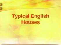 Typical English Houses