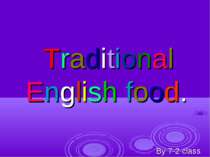 Traditional English food