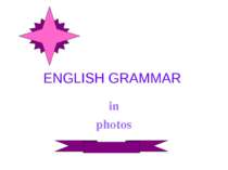 ENGLISH GRAMMAR in photos