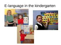E-language in the kindergarten