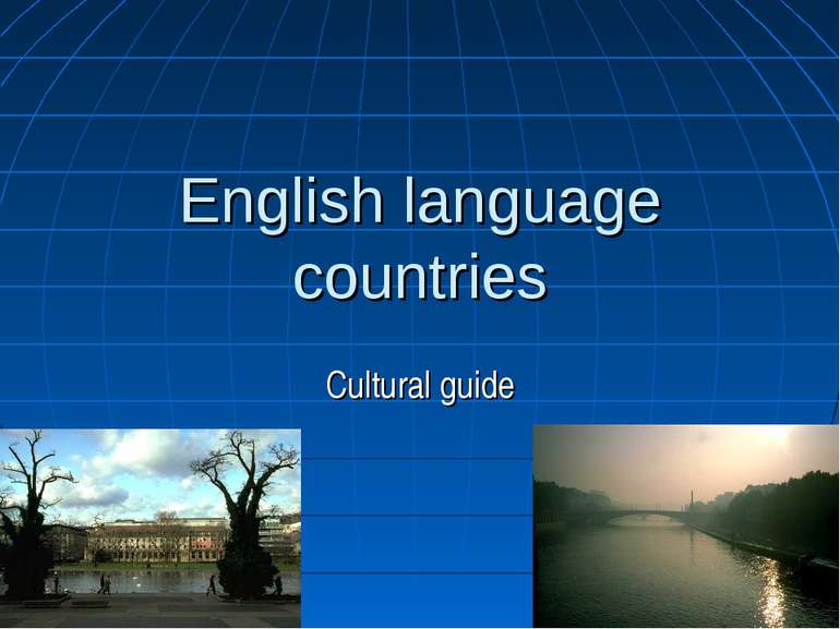 English language countries Cultural guide
