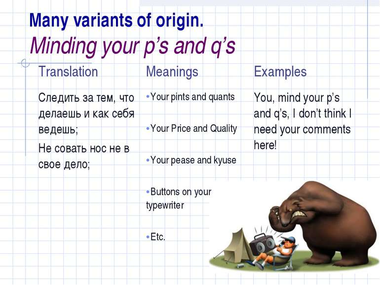 Many variants of origin. Minding your p’s and q’s