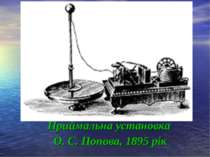 Приймальна установка О. С. Попова, 1895 рік