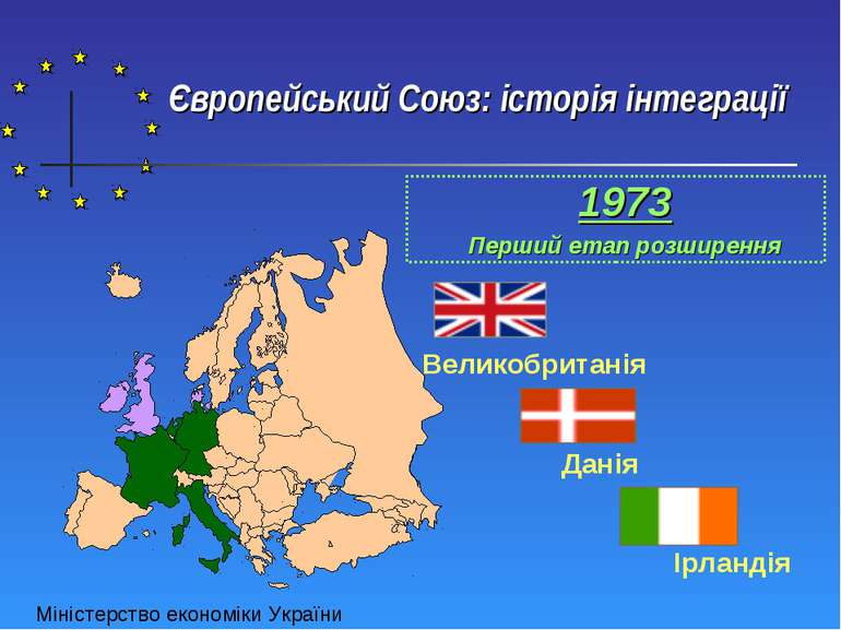 Великобританія Данія Ірландія Європейський Союз: історія інтеграції 1973 Перш...