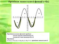 Проміжки знакосталості функції y=f(x)