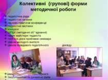 Колективні (групові) форми методичної роботи педагогічна рада педагогічні чит...