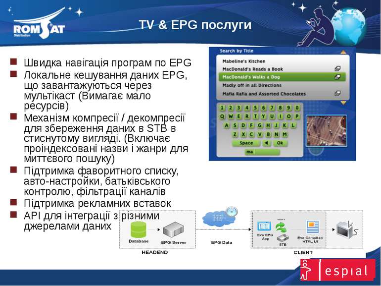 TV & EPG послуги www.romsat.ua E-mail: digital_tv@romsat.ua Тел: +380 44 4510...