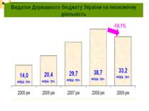 Видатки Державного бюджету України на економічну діяльність