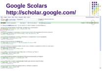 Google Scolars http://scholar.google.com/