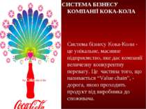 СИСТЕМА БІЗНЕСУ КОМПАНІЇ КОКА-КОЛА Система бізнесу Кока-Коли - це унікальне, ...