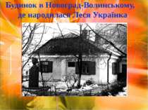 Будинок в Новоград-Волинському, де народилася Леся Українка