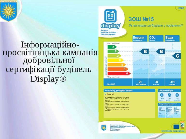 Інформаційно-просвітницька кампанія добровільної сертифікації будівель Display®