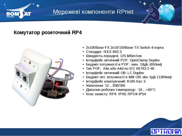 Мережеві компоненти RPnet Вэб: www.romsat.ua Почта: fiber@romsat.ua Тел: +380...