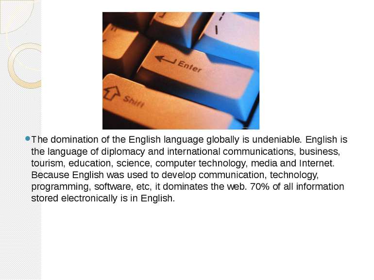 The domination of the English language globally is undeniable. English is the...