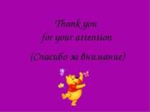 Thank you for your attention (Спасибо за внимание)