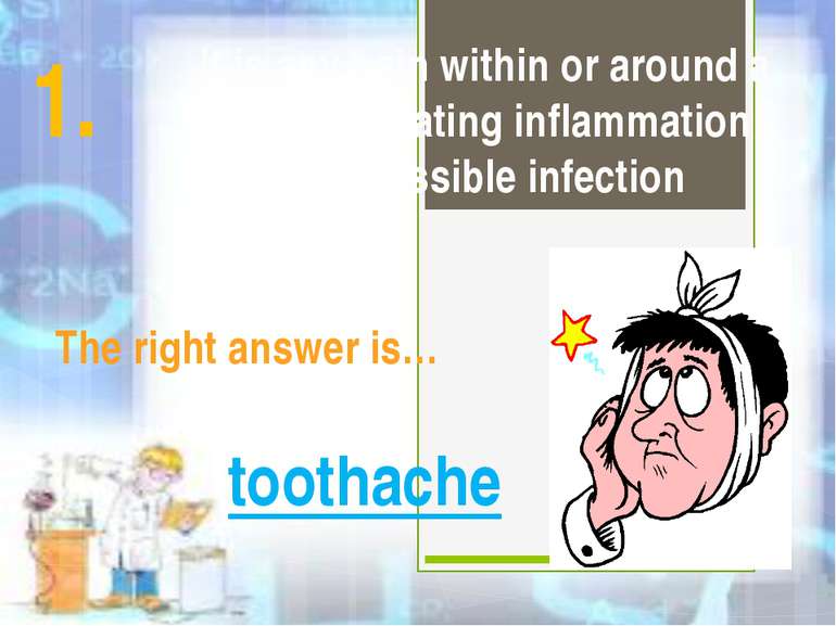 It is any pain within or around a tooth, indicating inflammation and possible...