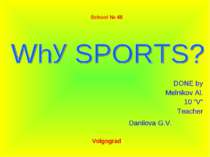 Why SPORTS?