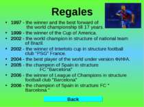 Regales 1997 - the winner and the best forward of the world championship till...