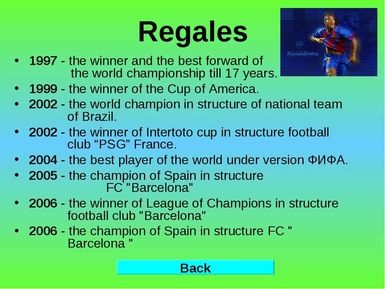 Regales 1997 - the winner and the best forward of the world championship till...