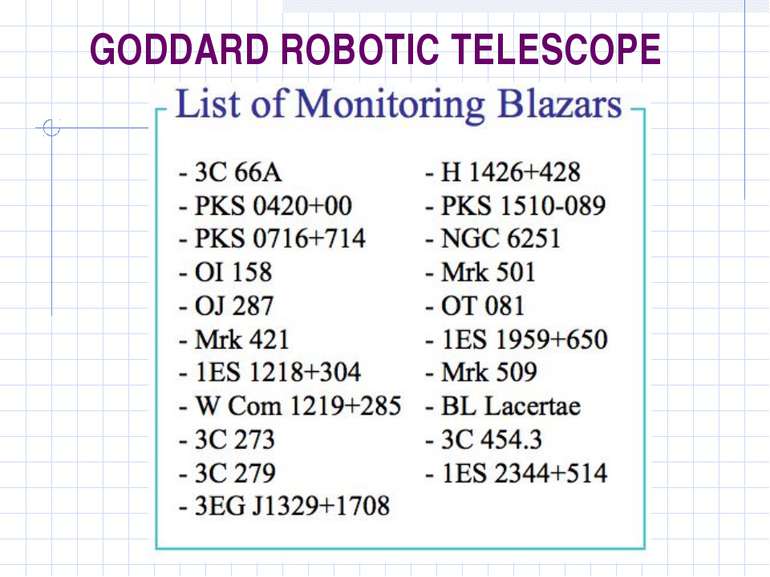 GODDARD ROBOTIC TELESCOPE